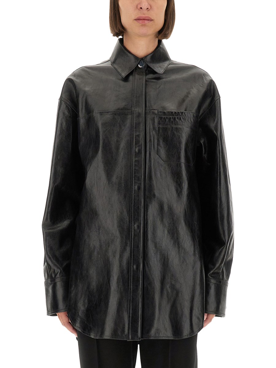 CAMICIA BOREL IN PELLE