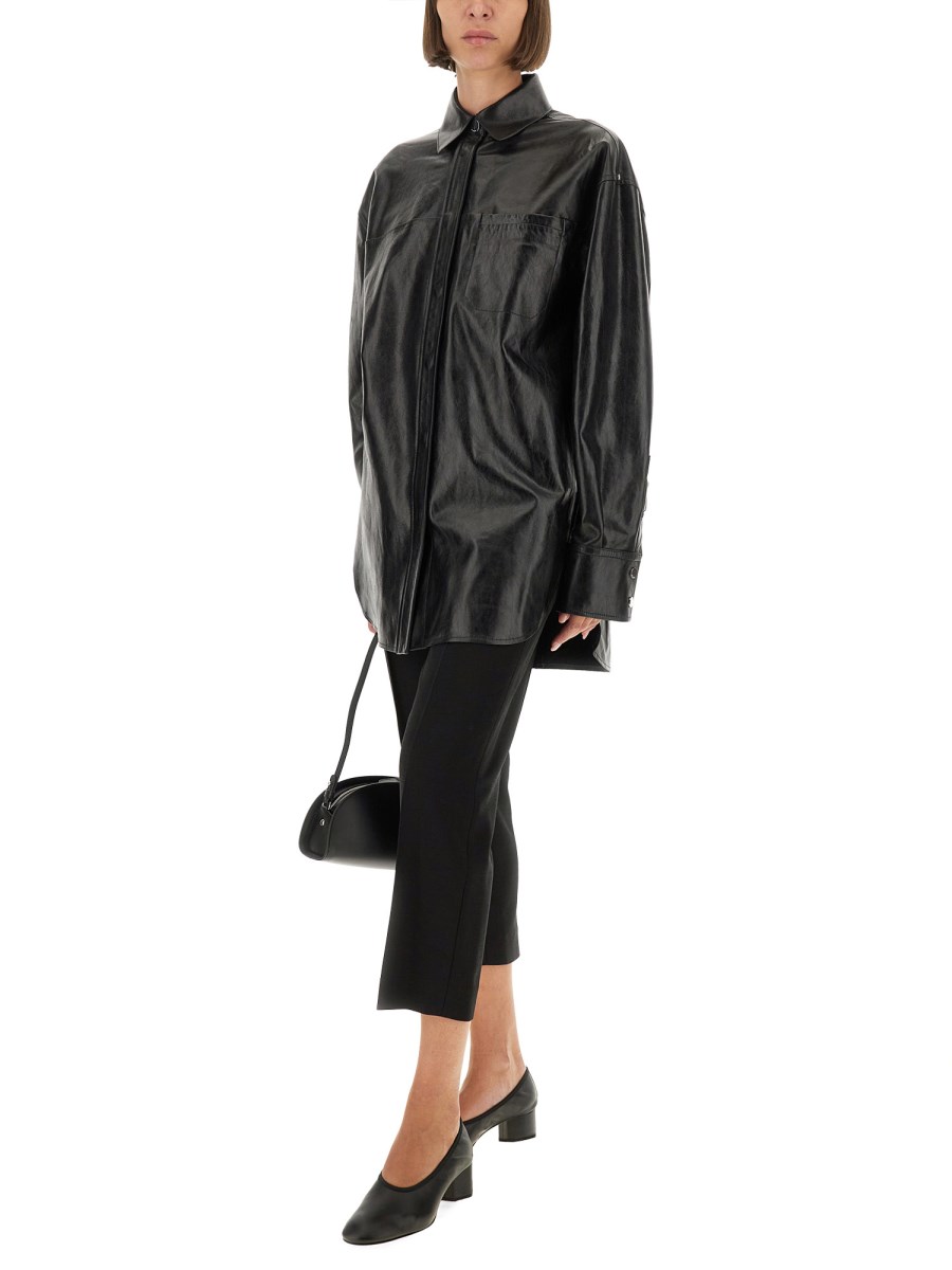 CAMICIA BOREL IN PELLE