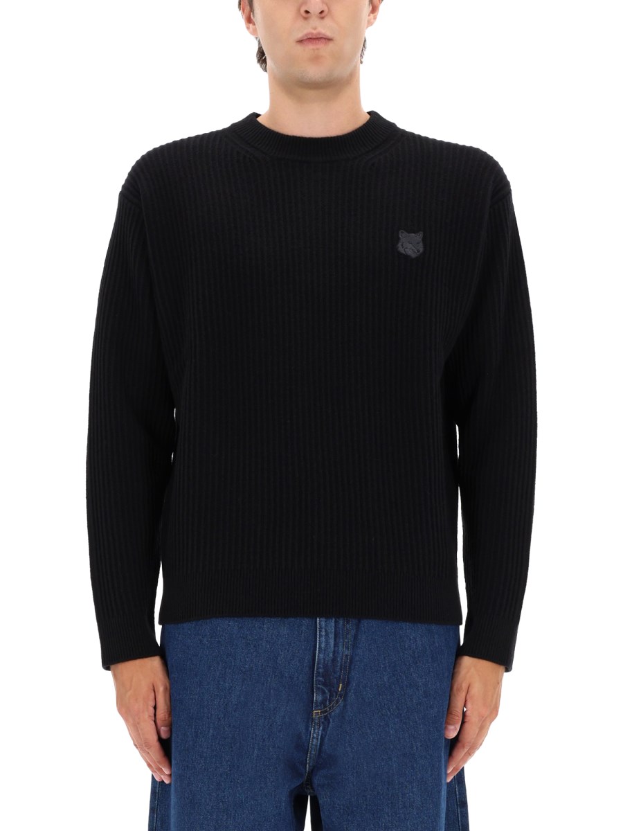 MAGLIA A COSTINE CON PATCH VOLPE