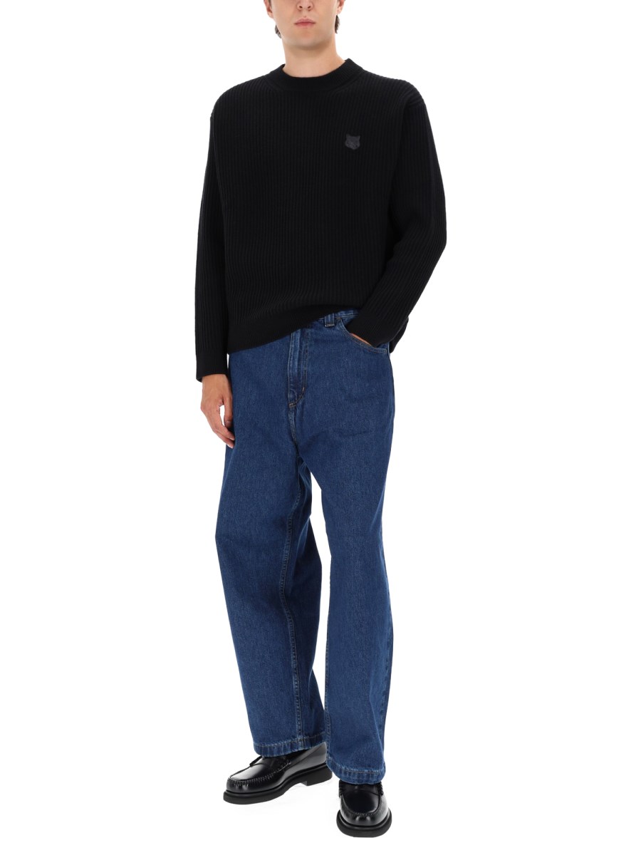 MAGLIA A COSTINE CON PATCH VOLPE