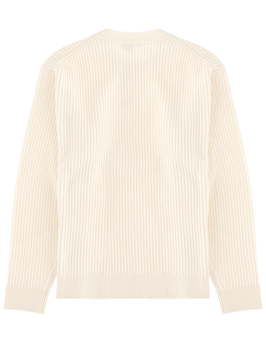 MAGLIA A COSTINE CON PATCH VOLPE