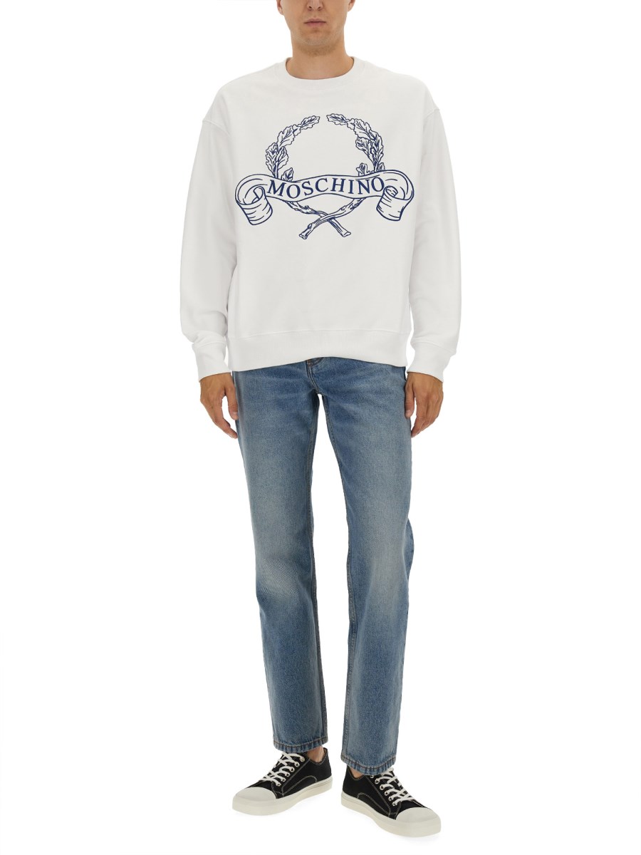 FELPA CON RICAMO LAUREL CROWN LOGO