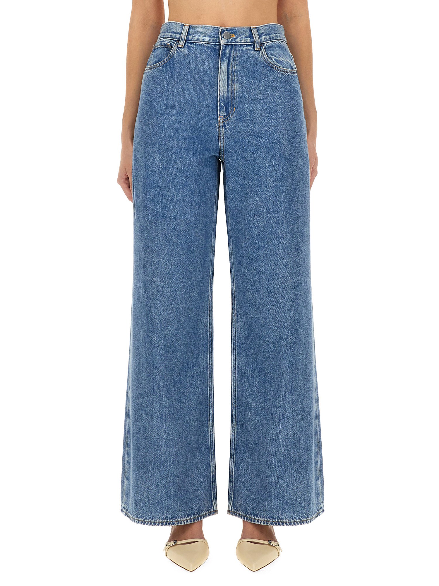 theory "wide-leg" jeans