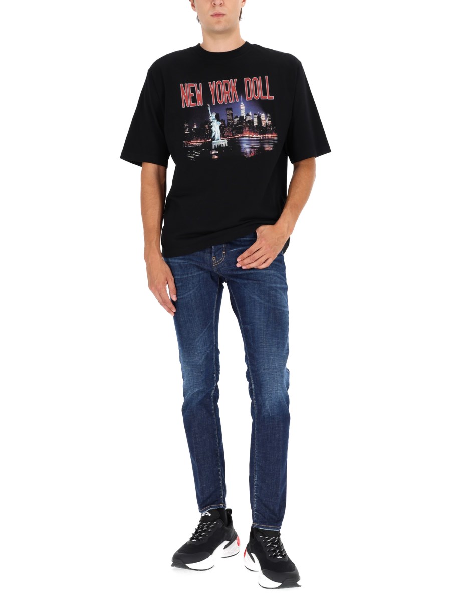 T-SHIRT CON STAMPA DSQUARED2 X VAQUERA