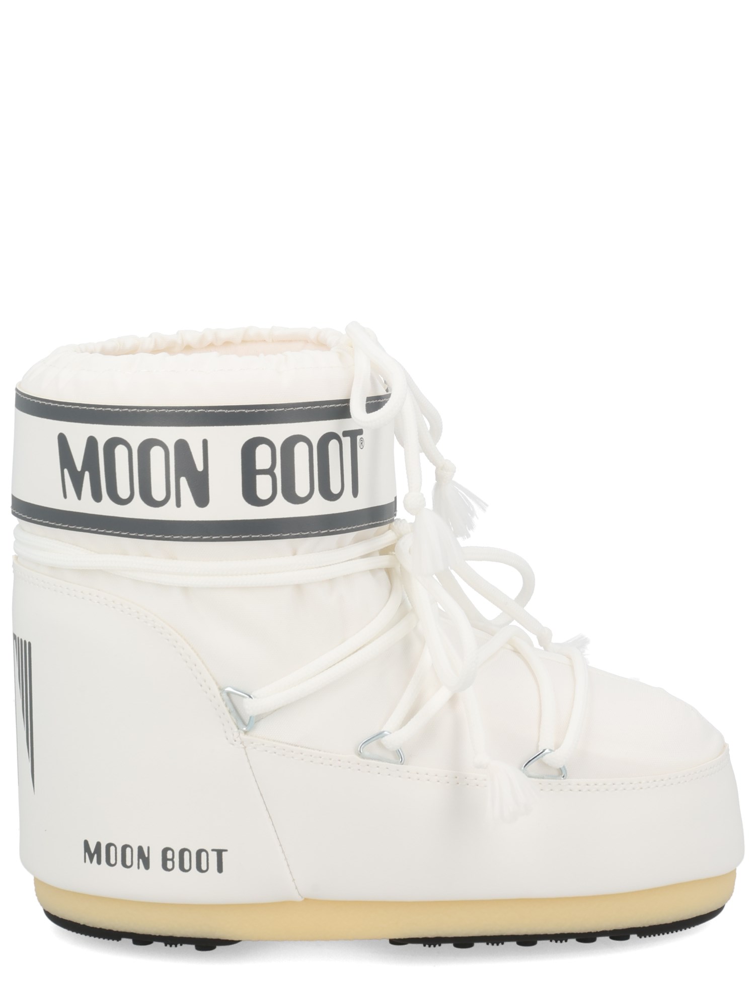 Moon Boot Icon Low Nylon White Snow Boot In Multi