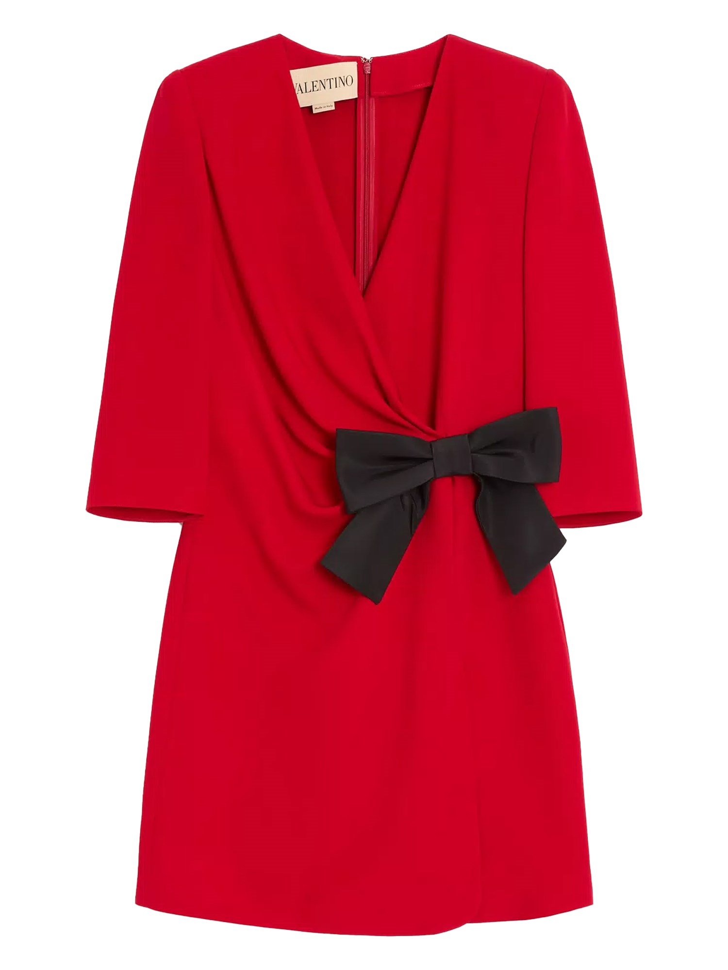 Valentino Silk Mini Dress In Red