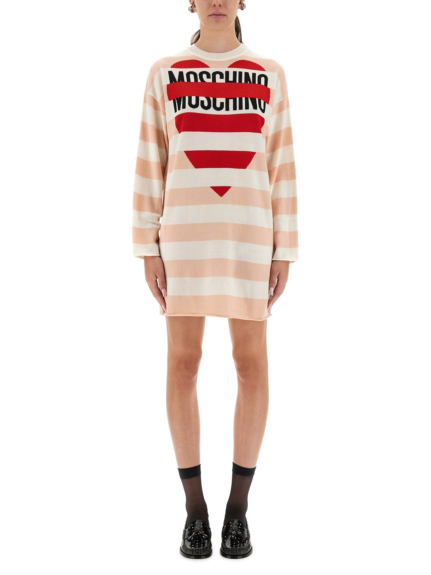 moschino jeans wool mini dress