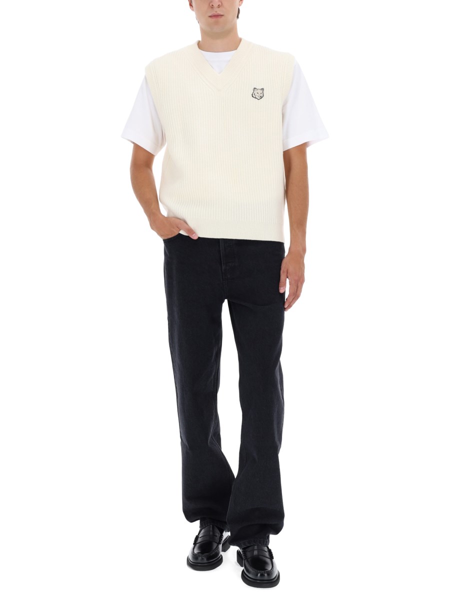 GILET A COSTINE CON PATCH VOLPE