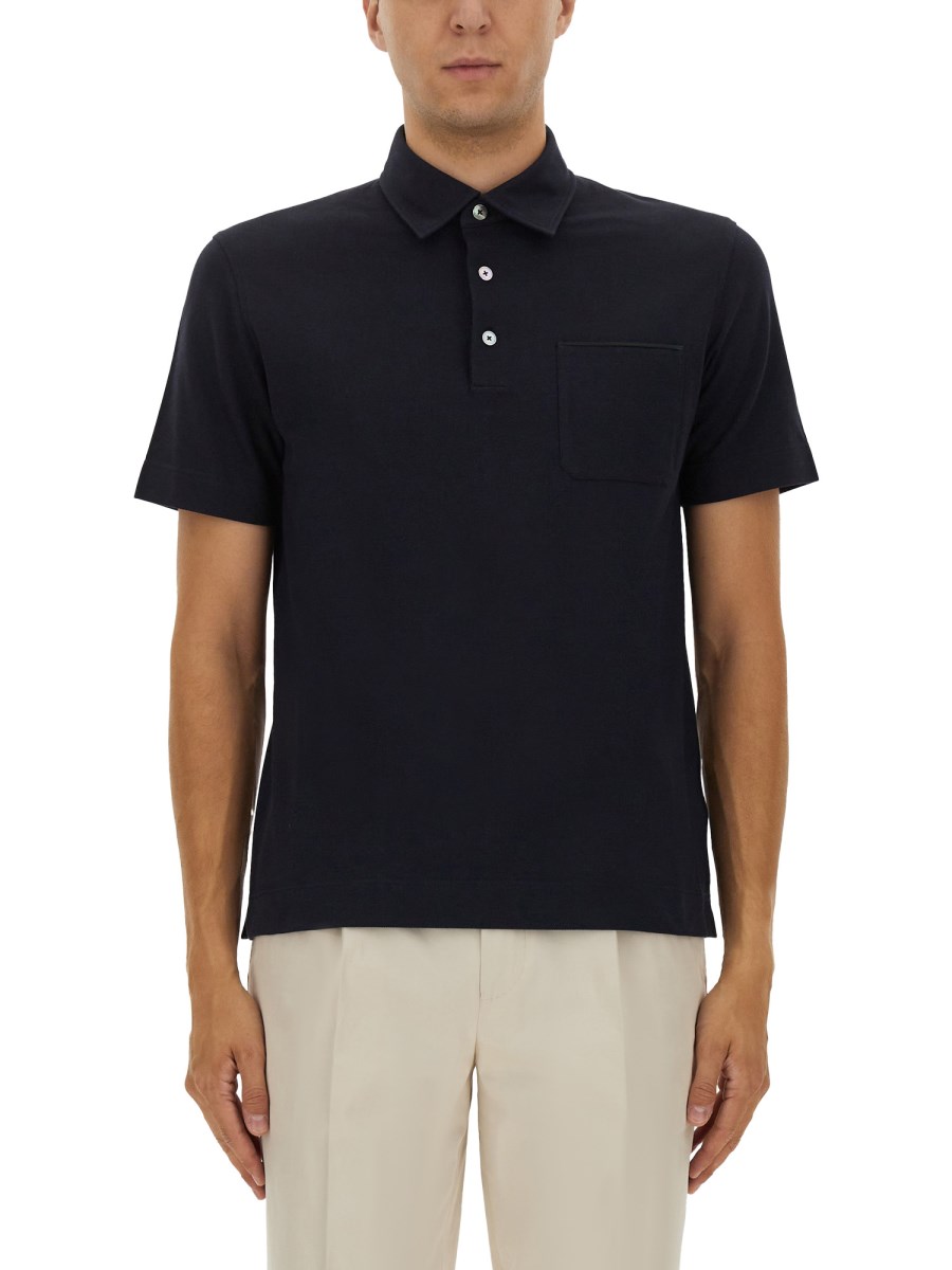 POLO IN COTONE CON TASCA 