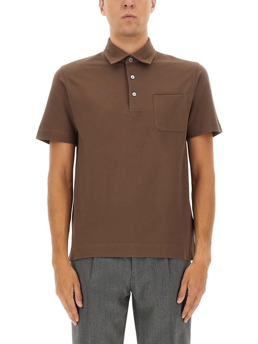 POLO IN COTONE CON TASCA