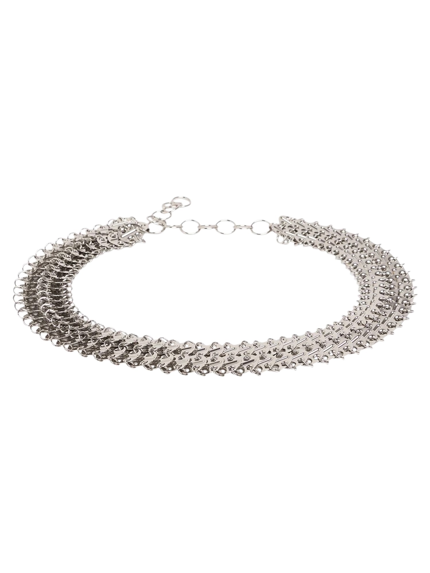 Rabanne Chainmail Adjustable Belt In Silver