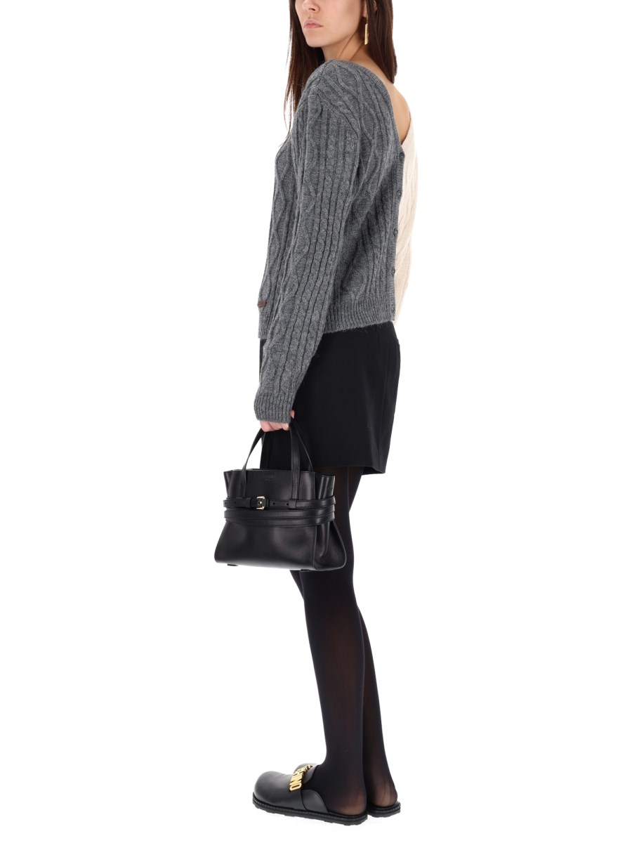 CARDIGAN BICOLOR 