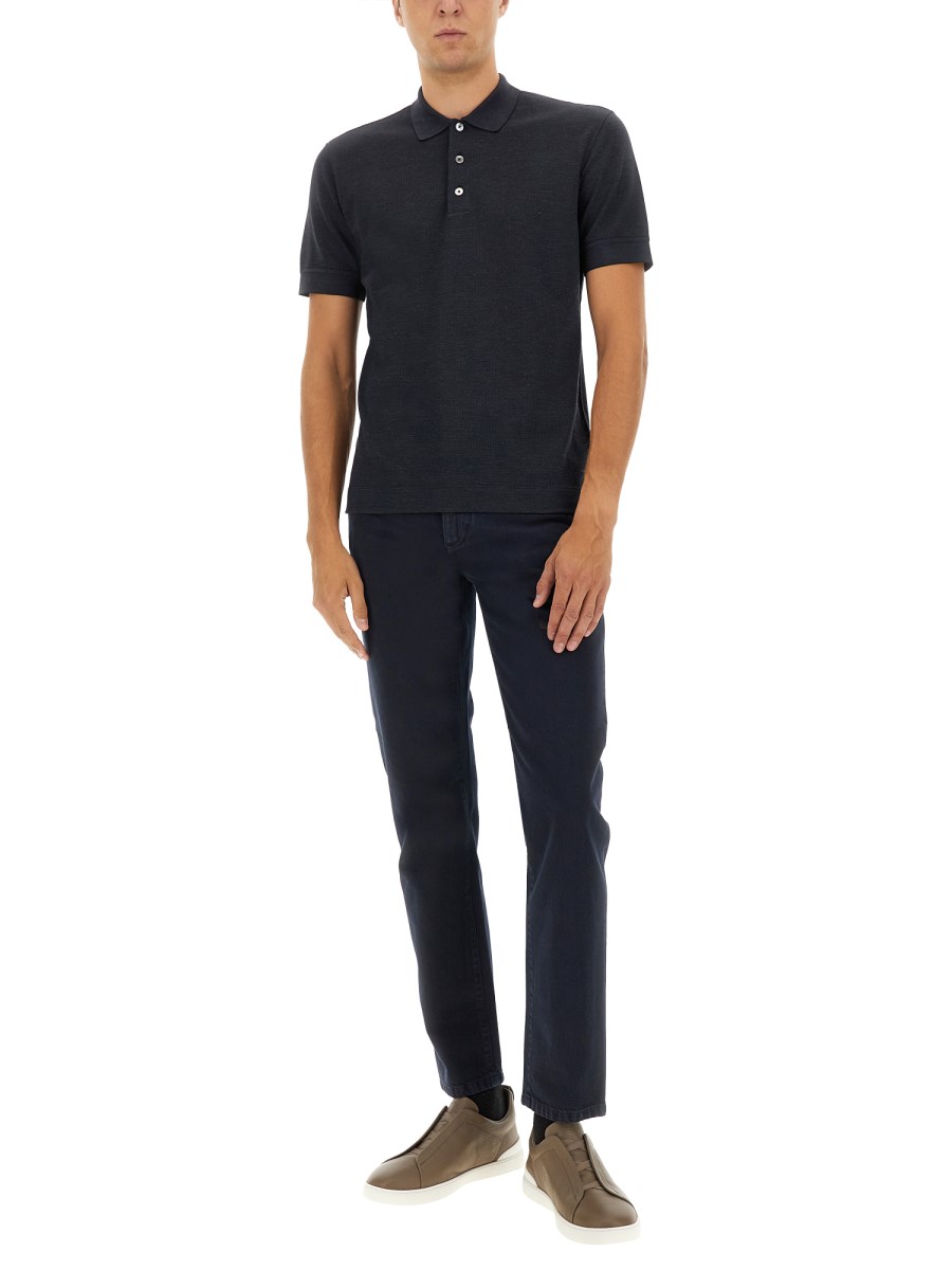 POLO IN MISTO COTONE