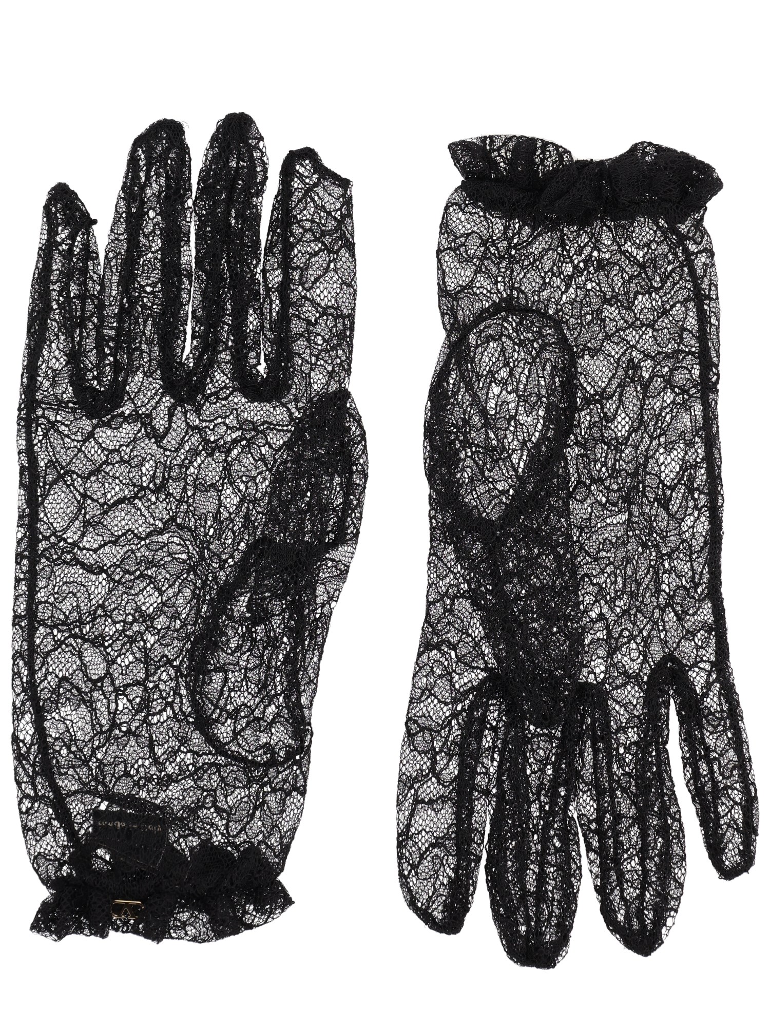 Valentino Garavani Lace Gloves In Multi