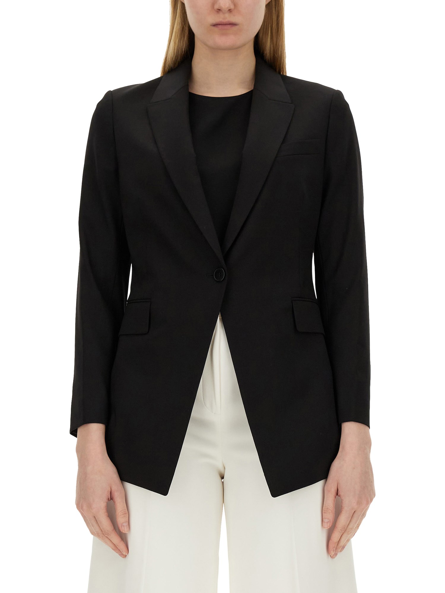 Theory Etiennette Grain De Poudre Wool-blend Blazer