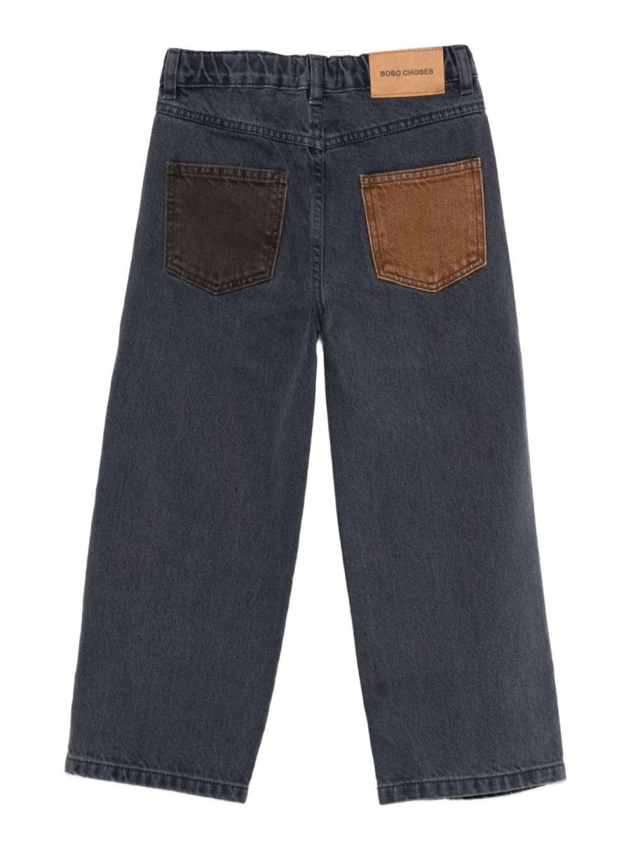 PANTALONI DENIM COLOR BLOCK