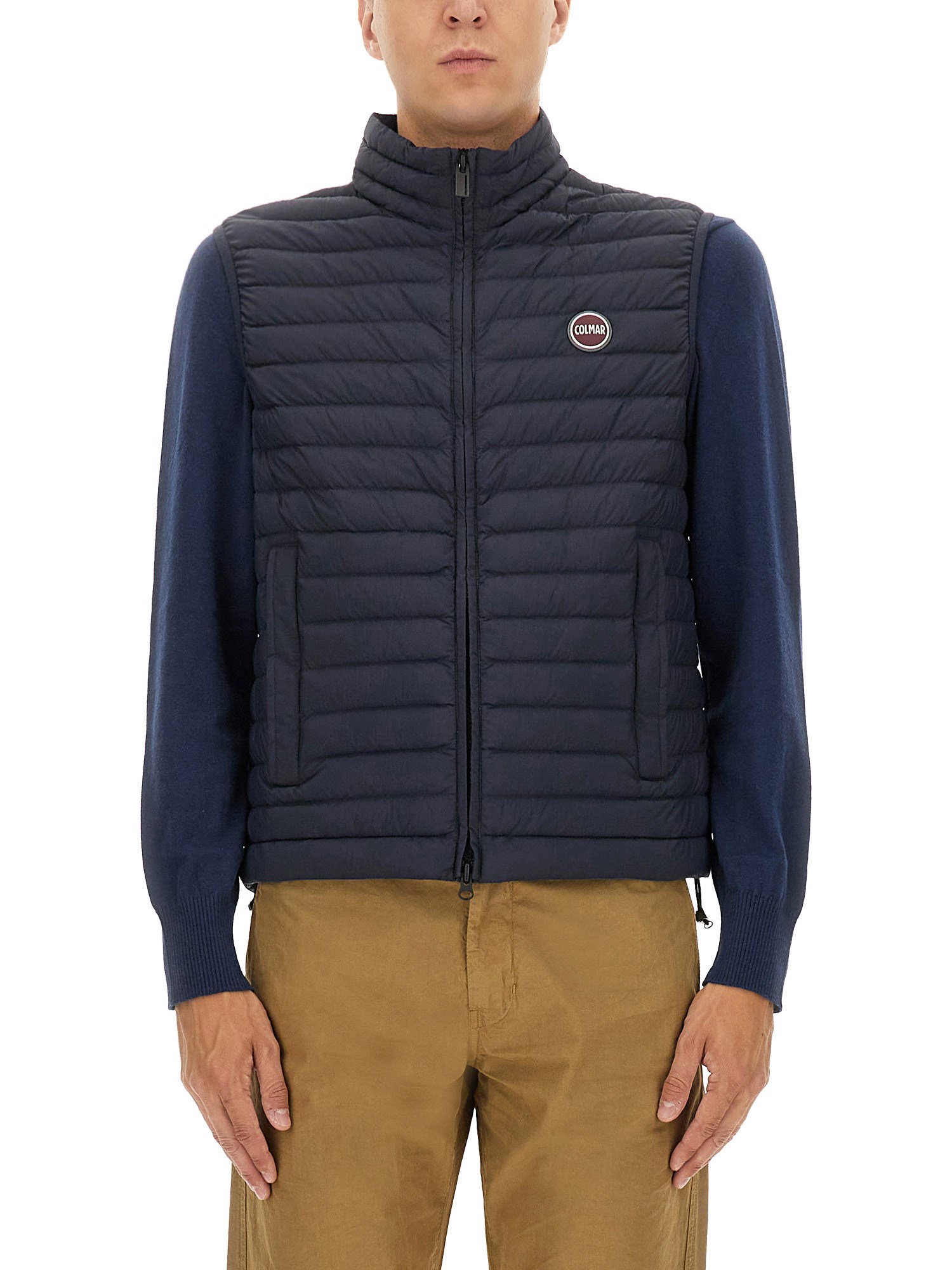 Colmar Originals Lightweight Down Vest With Drawstring In Blue