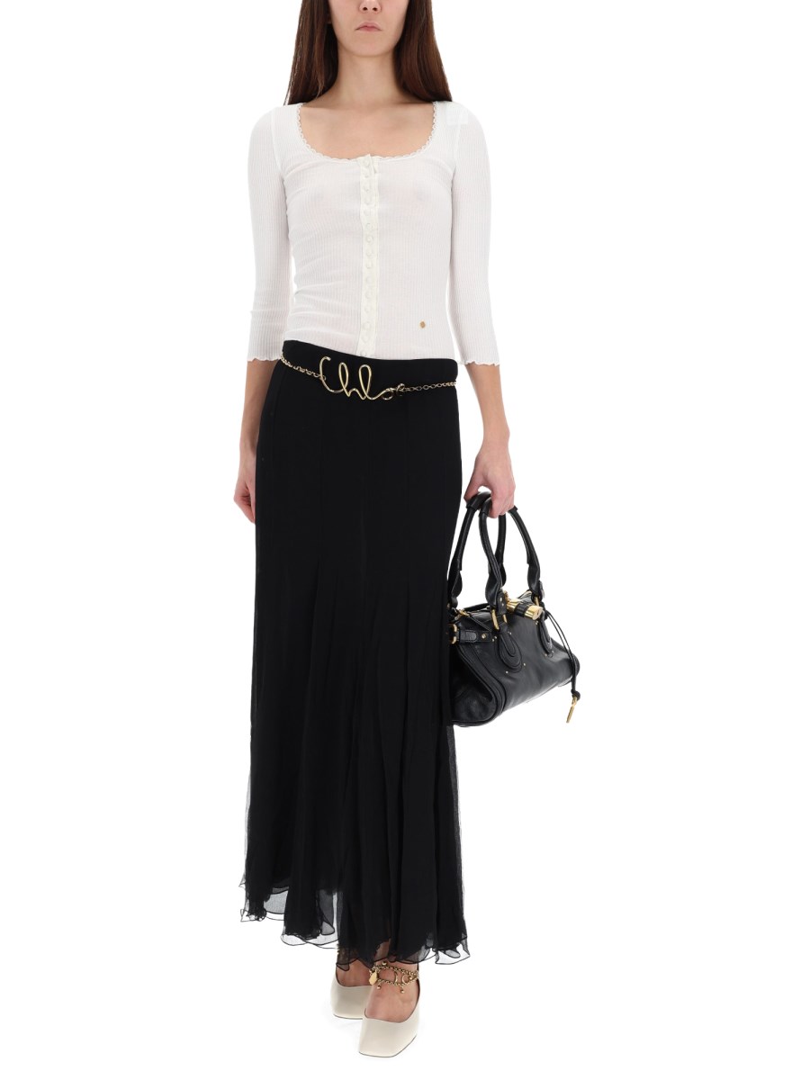 CARDIGAN CON SCOLLO PROFONDO