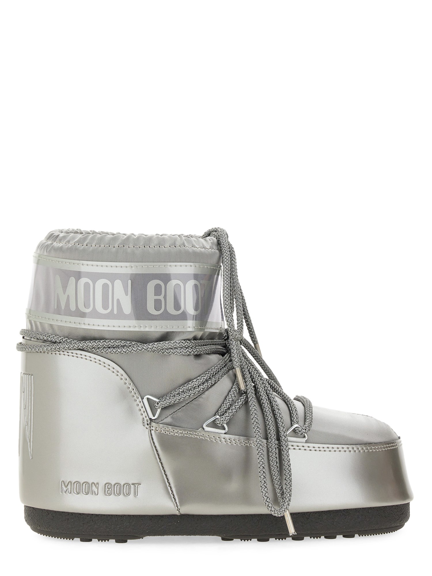 Moon Boot Chunky Sole Icon Low Snow Boots In Silver