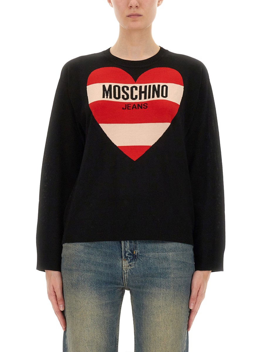 MAGLIA CON MOTIVO A INTARSIO