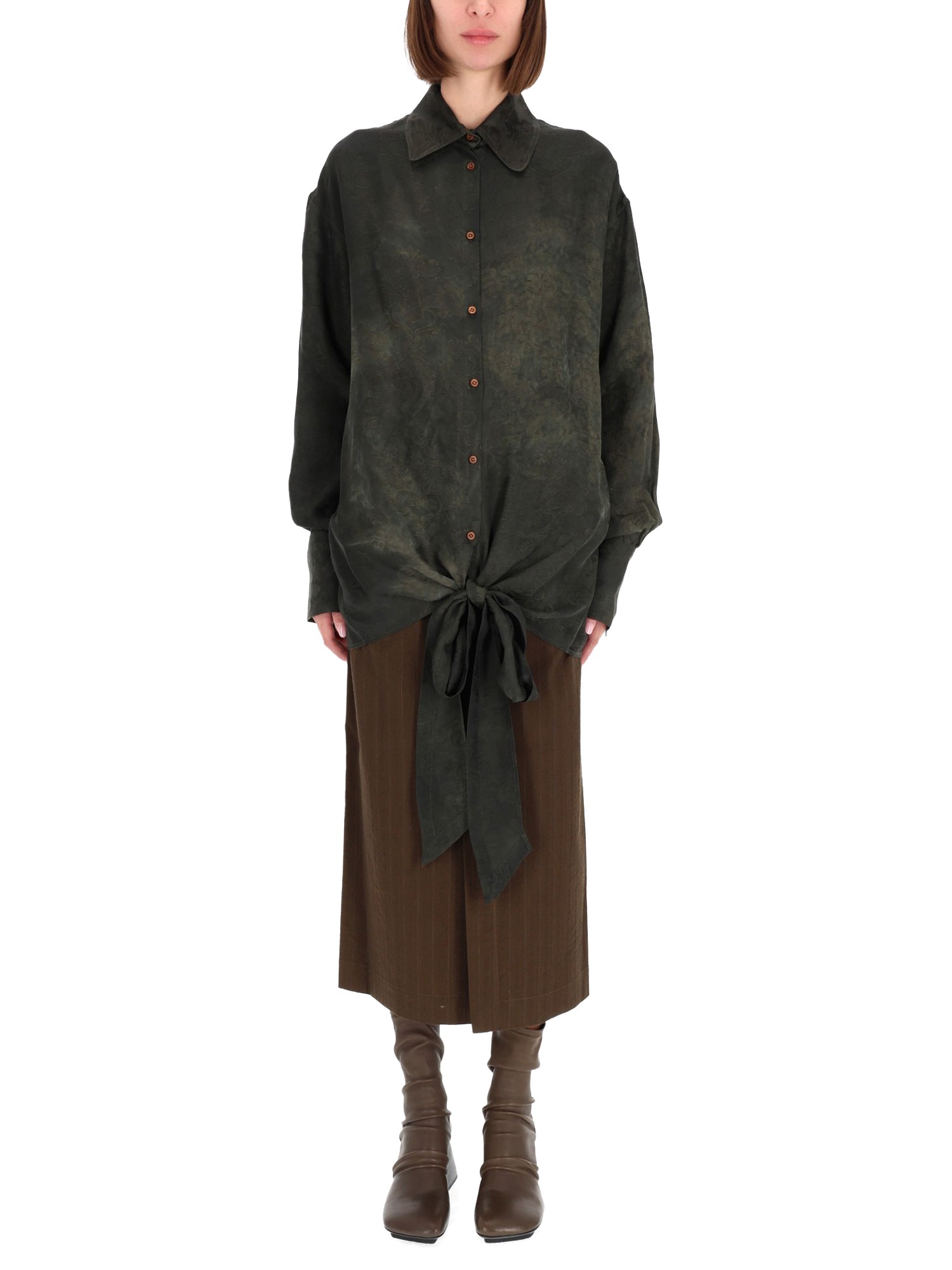 Uma Wang Tubby Shirt In Green