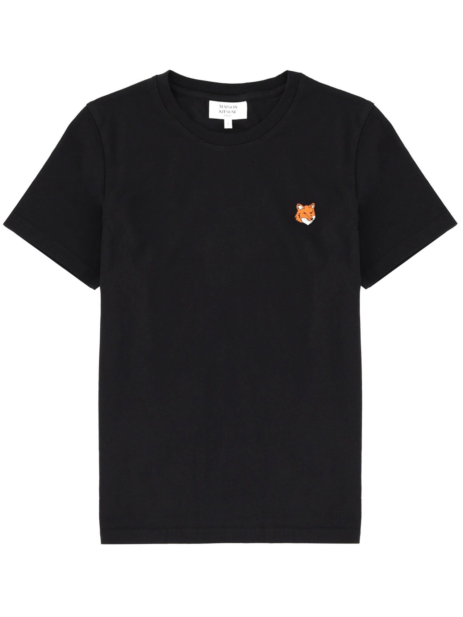Maison Kitsuné "fox Head" T-shirt In Black