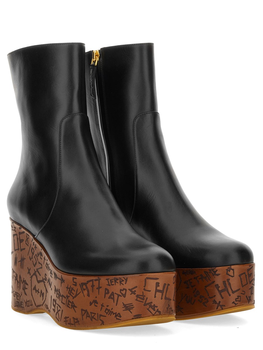 STIVALETTO CON ZEPPA MAXIME
