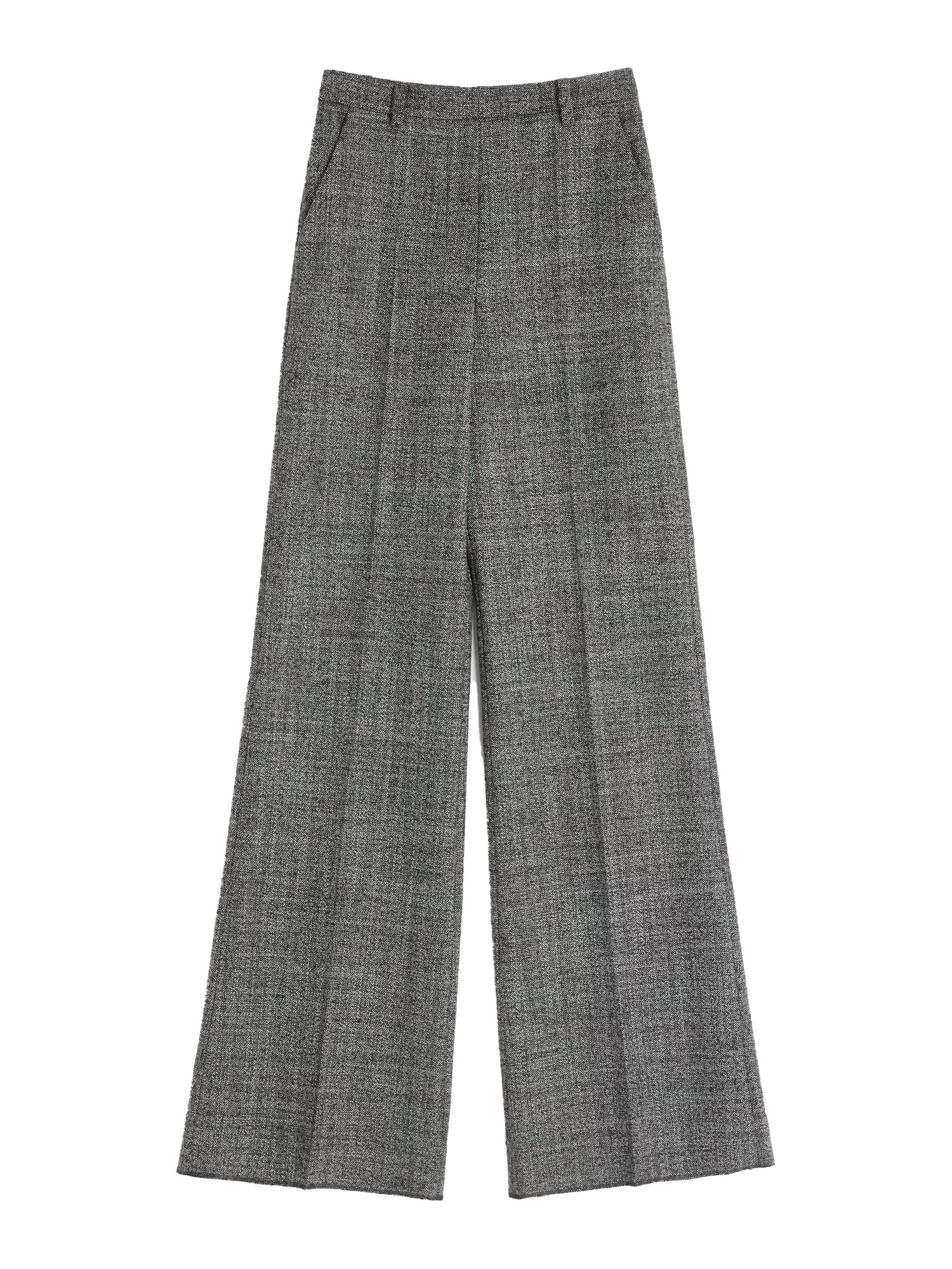 Valentino Wool Mouliné Pants In Gray