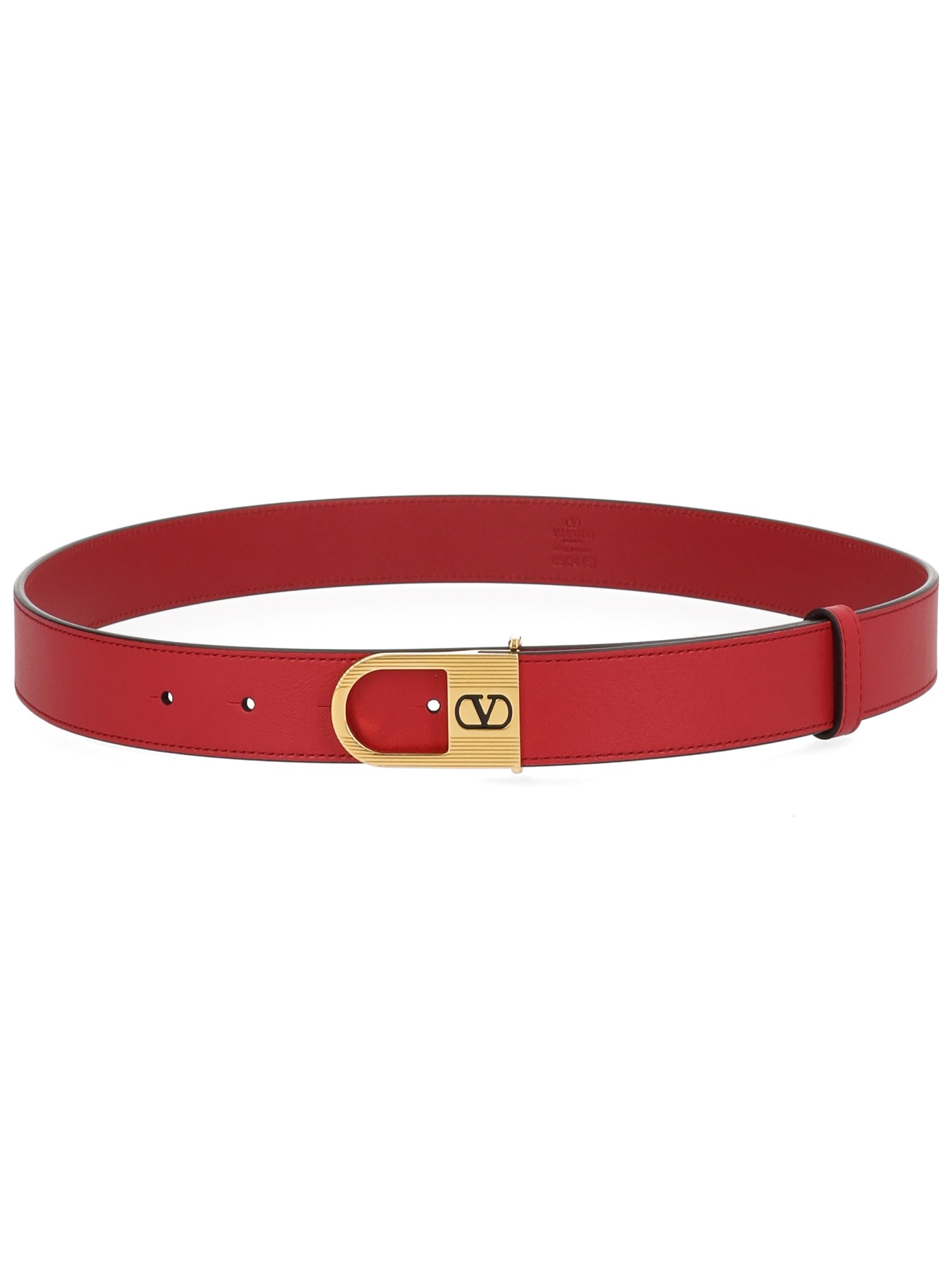 Valentino Garavani "vlogo Signature" Belt In Red