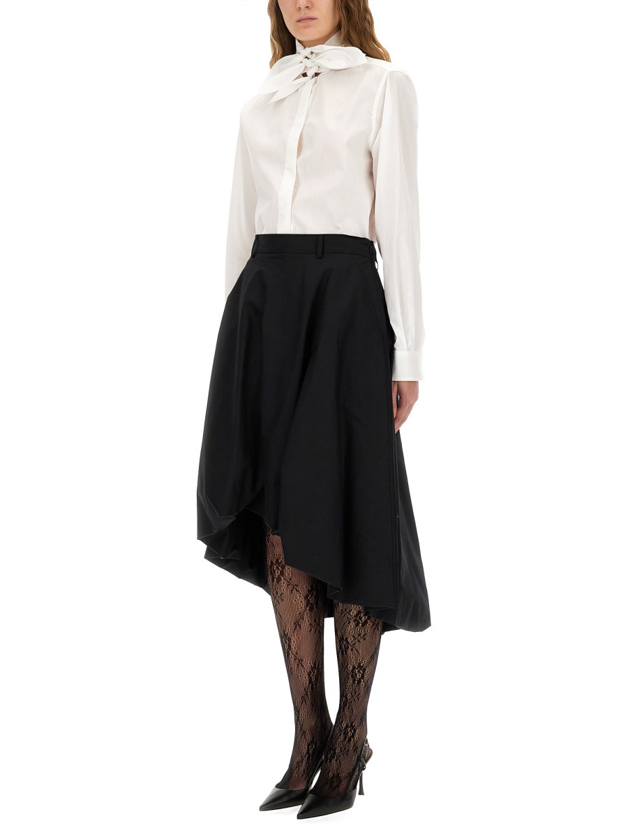 CAMICIA IN POPELINE DI COTONE JACQUARD