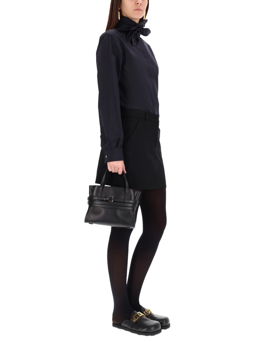 CAMICIA IN POPELINE DI COTONE JACQUARD