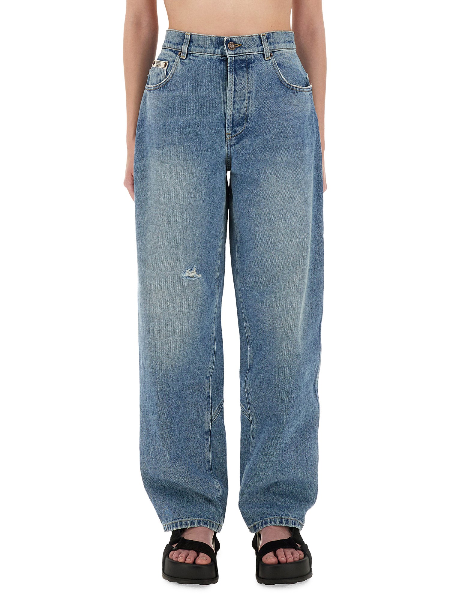 moschino "wide leg" jeans