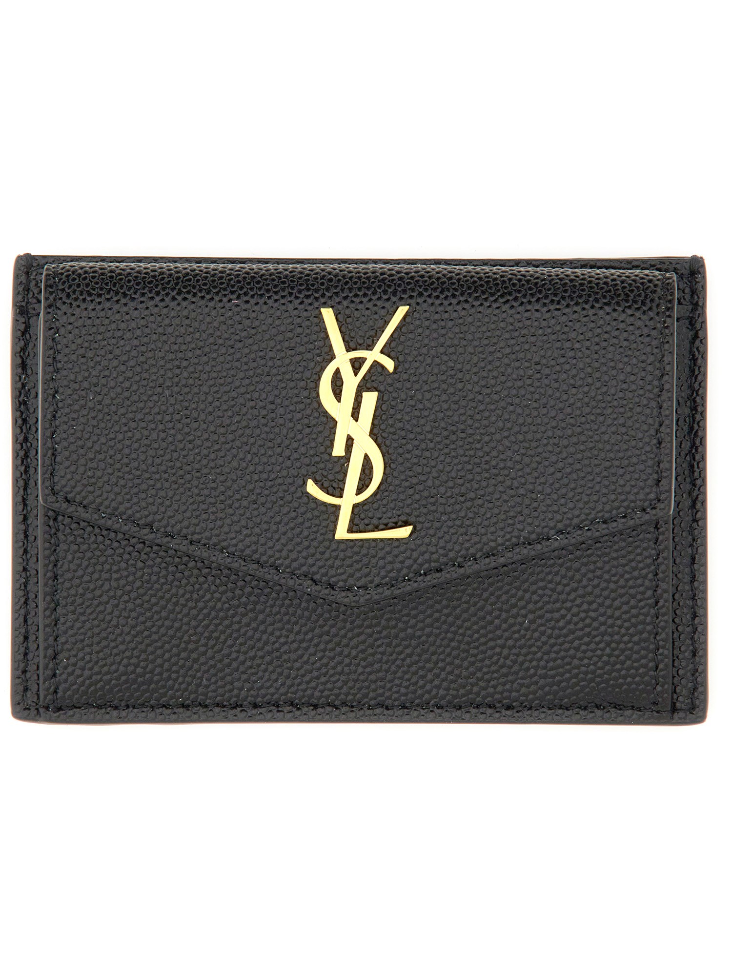 Saint Laurent Uptown Card Holder In Black