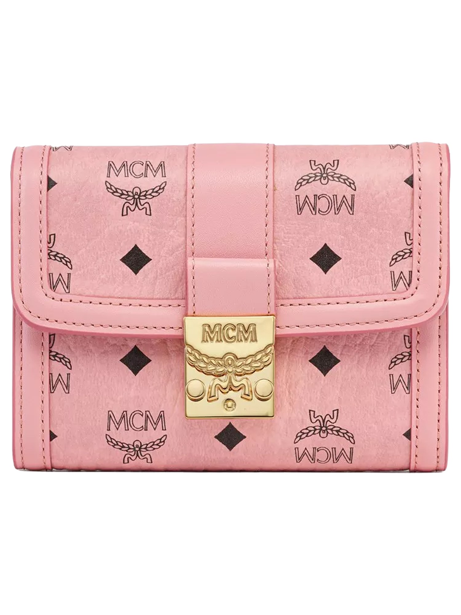 Mcm Wallet "tracy" In Pink