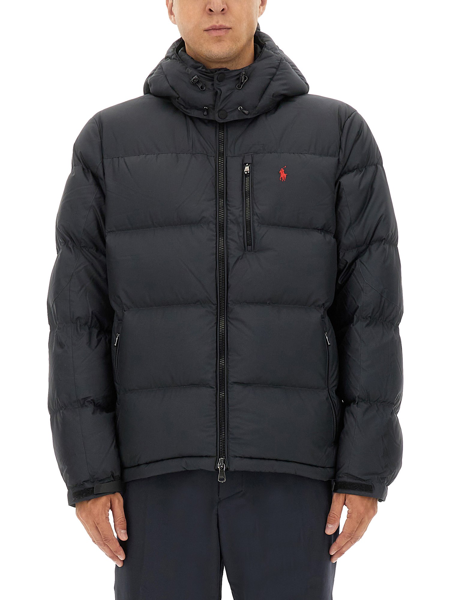 Polo Ralph Lauren Gorham Water-repellent Ripstop Fabric Down Jacket Clothing In Blue