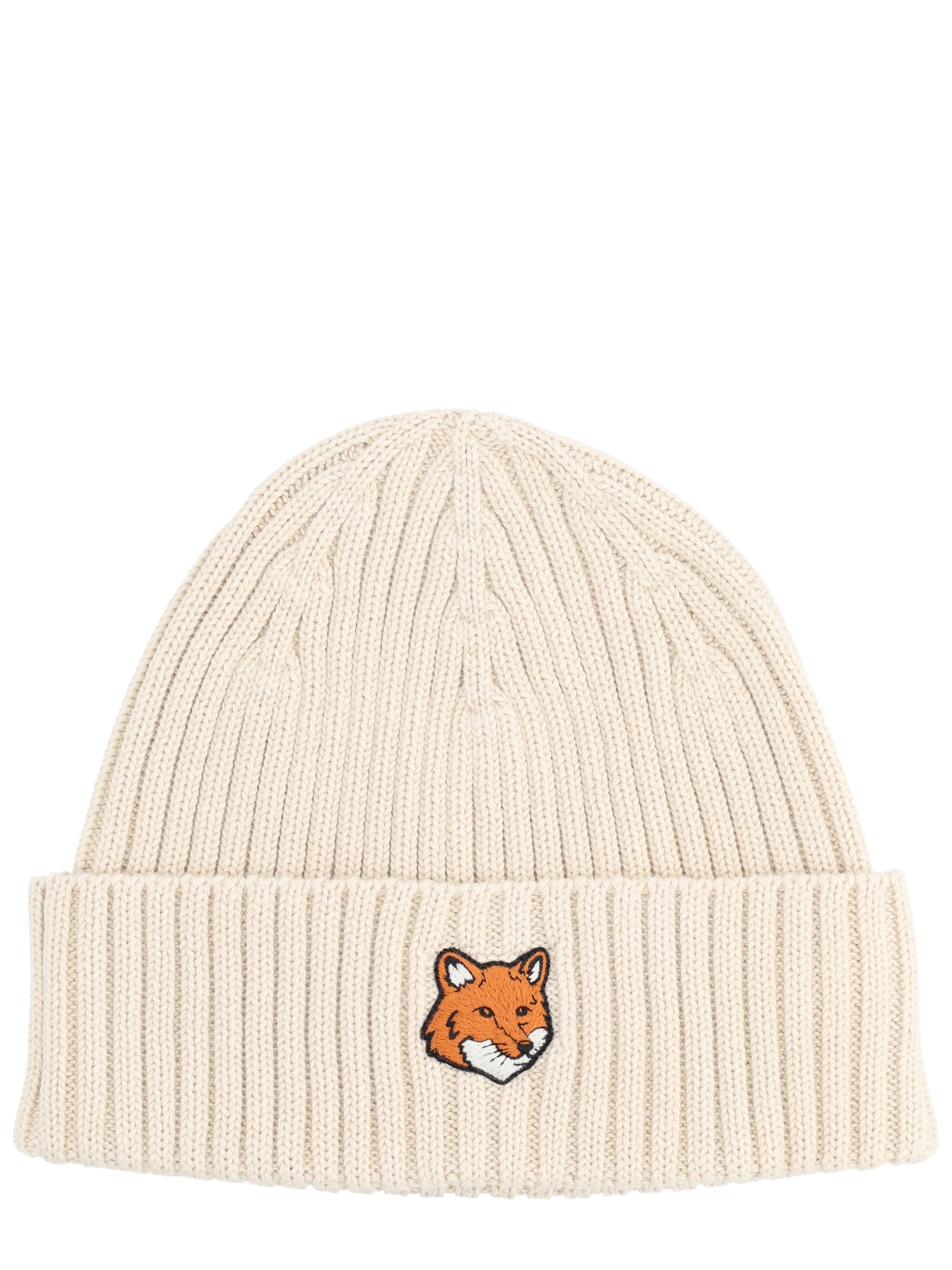 Maison Kitsuné "fox Head" Cap In Sand