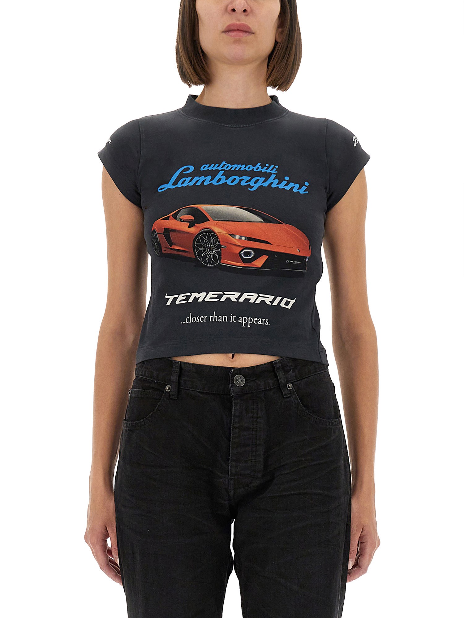 Balenciaga "shrunk" T-shirt In Black