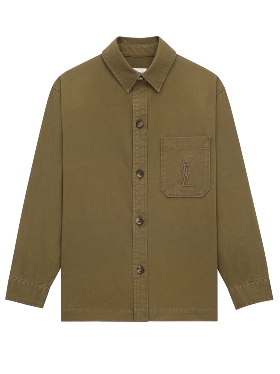 OVERSHIRT CASSANDRE IN GABARDINE DI COTONE E LINO