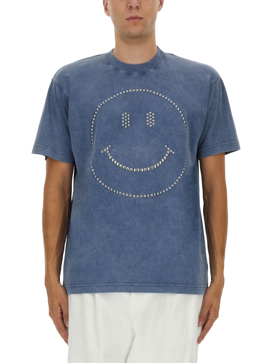 T-SHIRT IN COTONE PESANTE SMILEY®