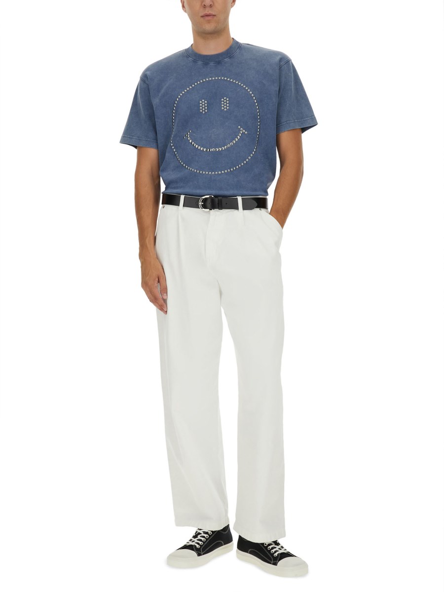 T-SHIRT IN COTONE PESANTE SMILEY®