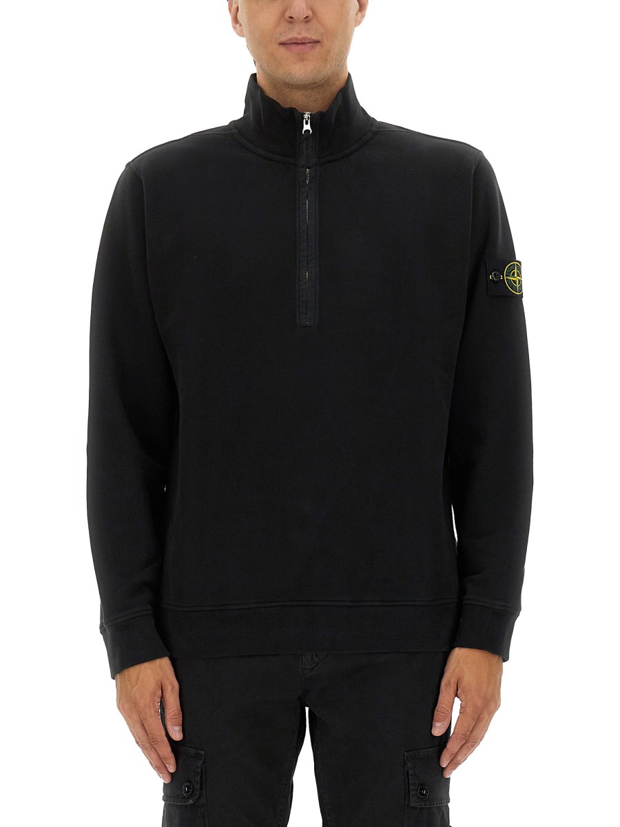 FELPA CON ZIP E LOGO
