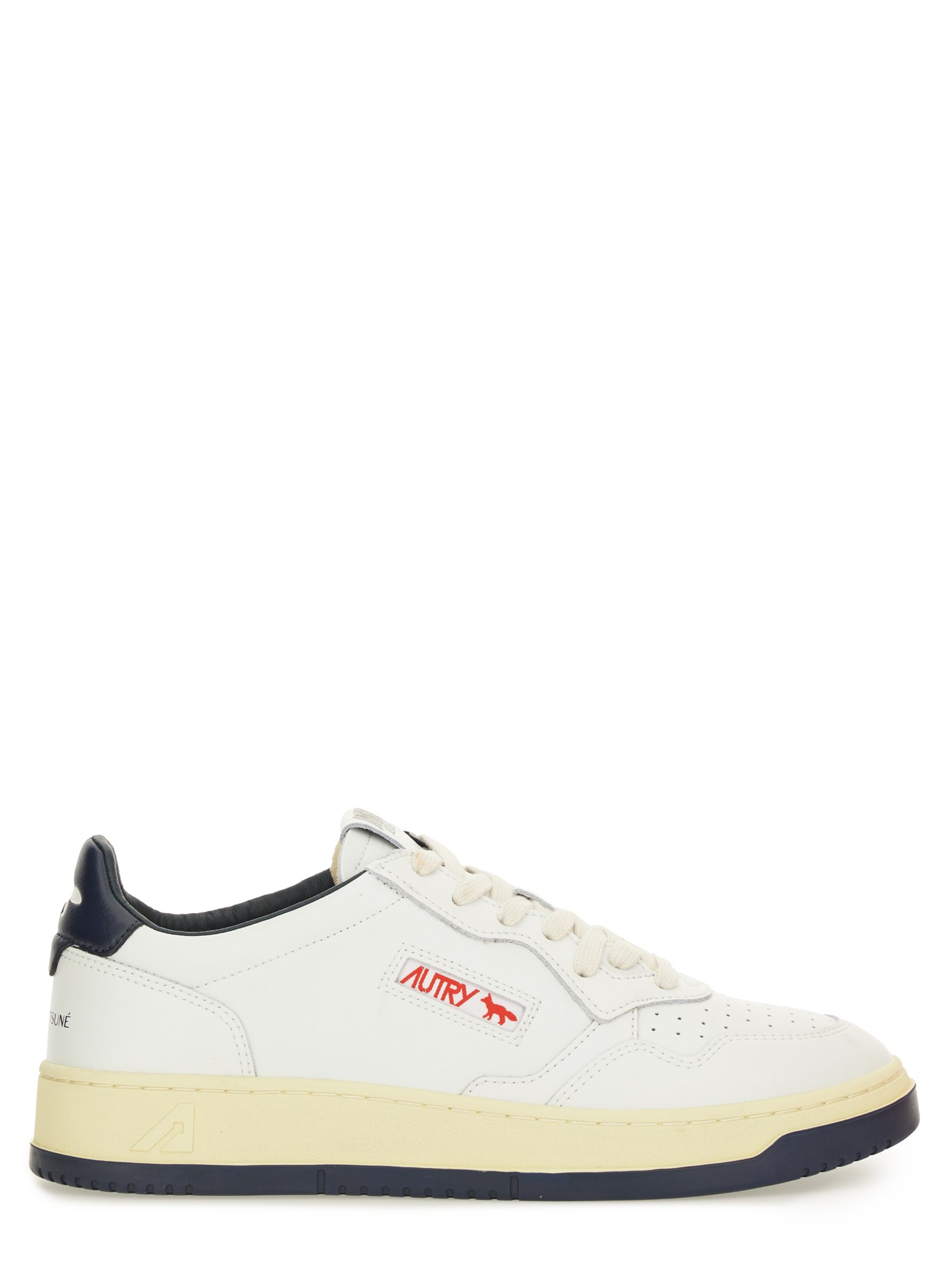 Autry X Maison Kitsune Autry X Maison Kitsuné Sneaker "medalist" Low In White