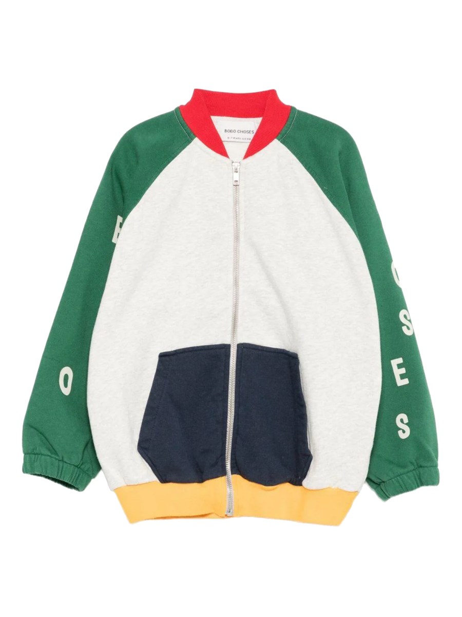 FELPA CON ZIP COLOR BLOCK 