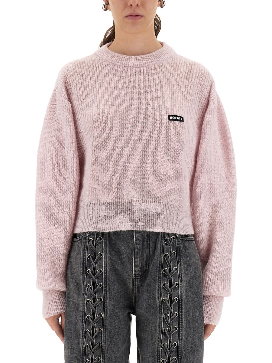 MAGLIA A SBUFFO IN LANA