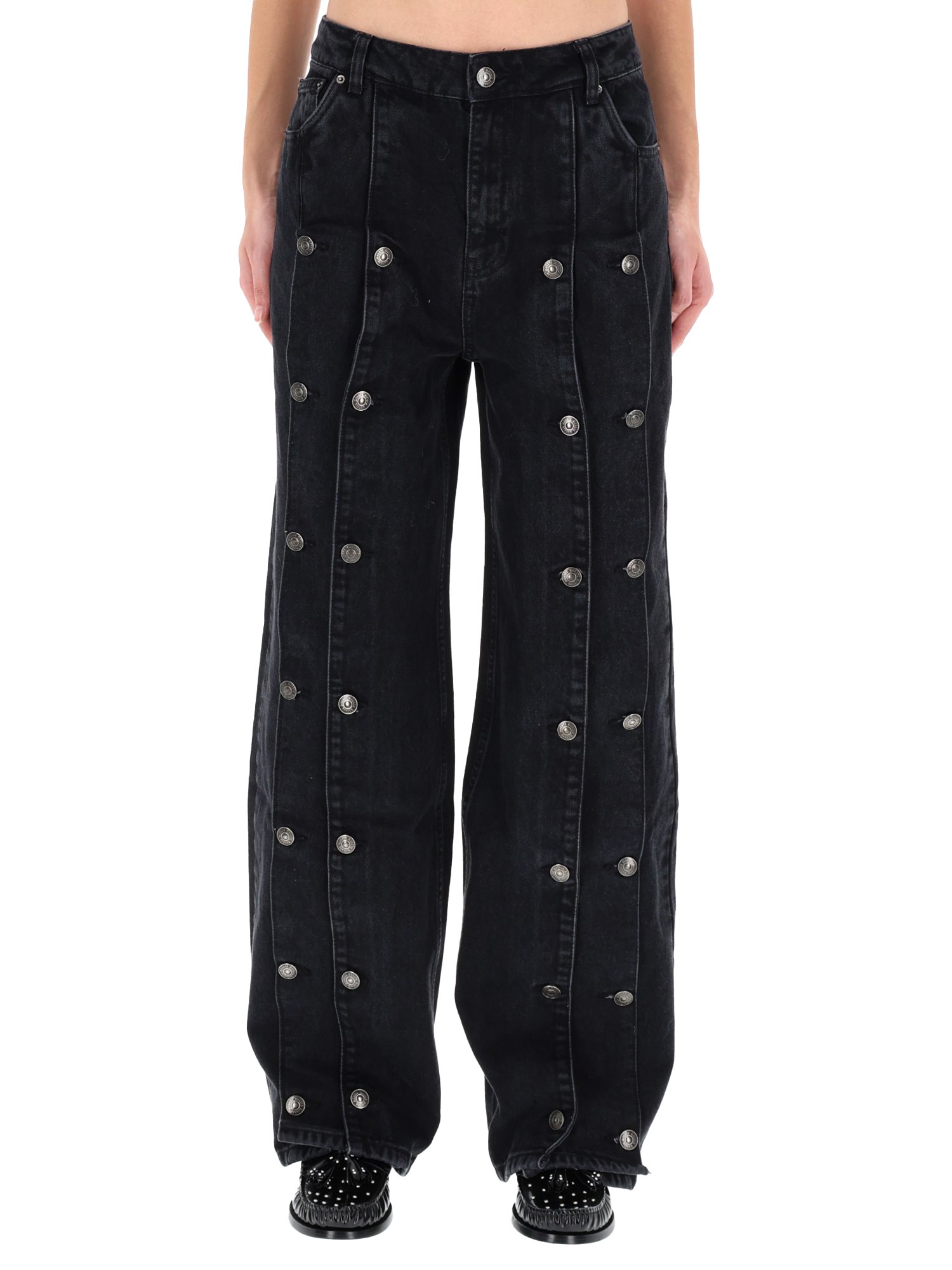 rotate birger christensen jeans with button detail