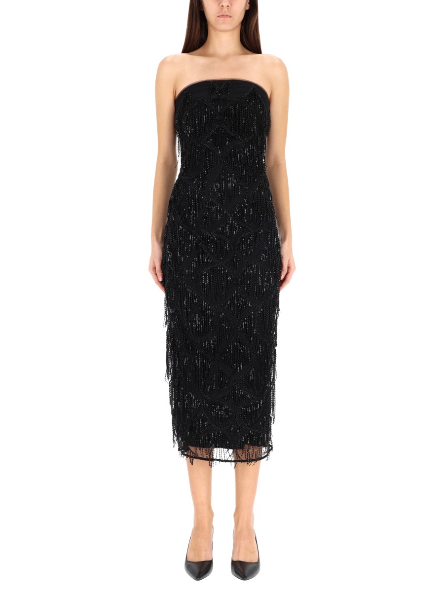ABITO MIDI CON PAILLETTES