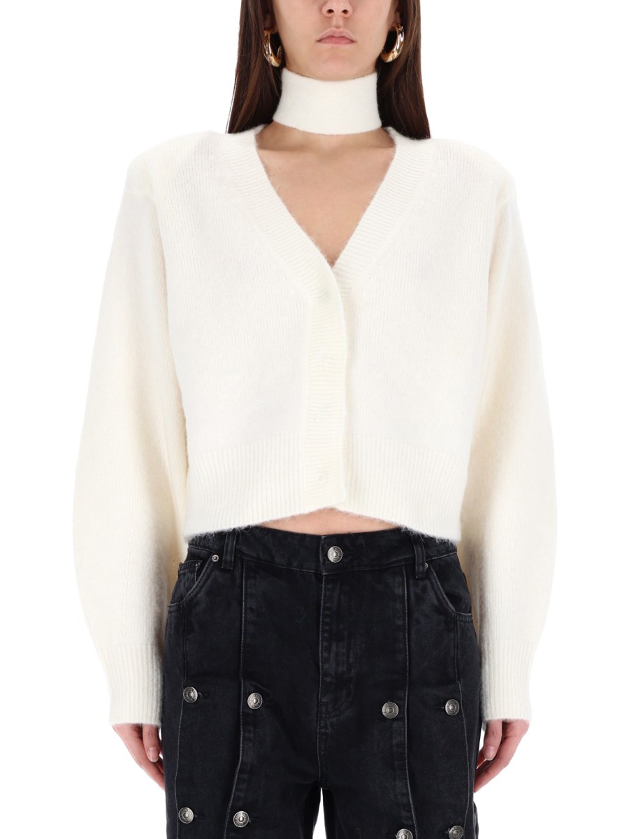 CARDIGAN CON SCIARPA