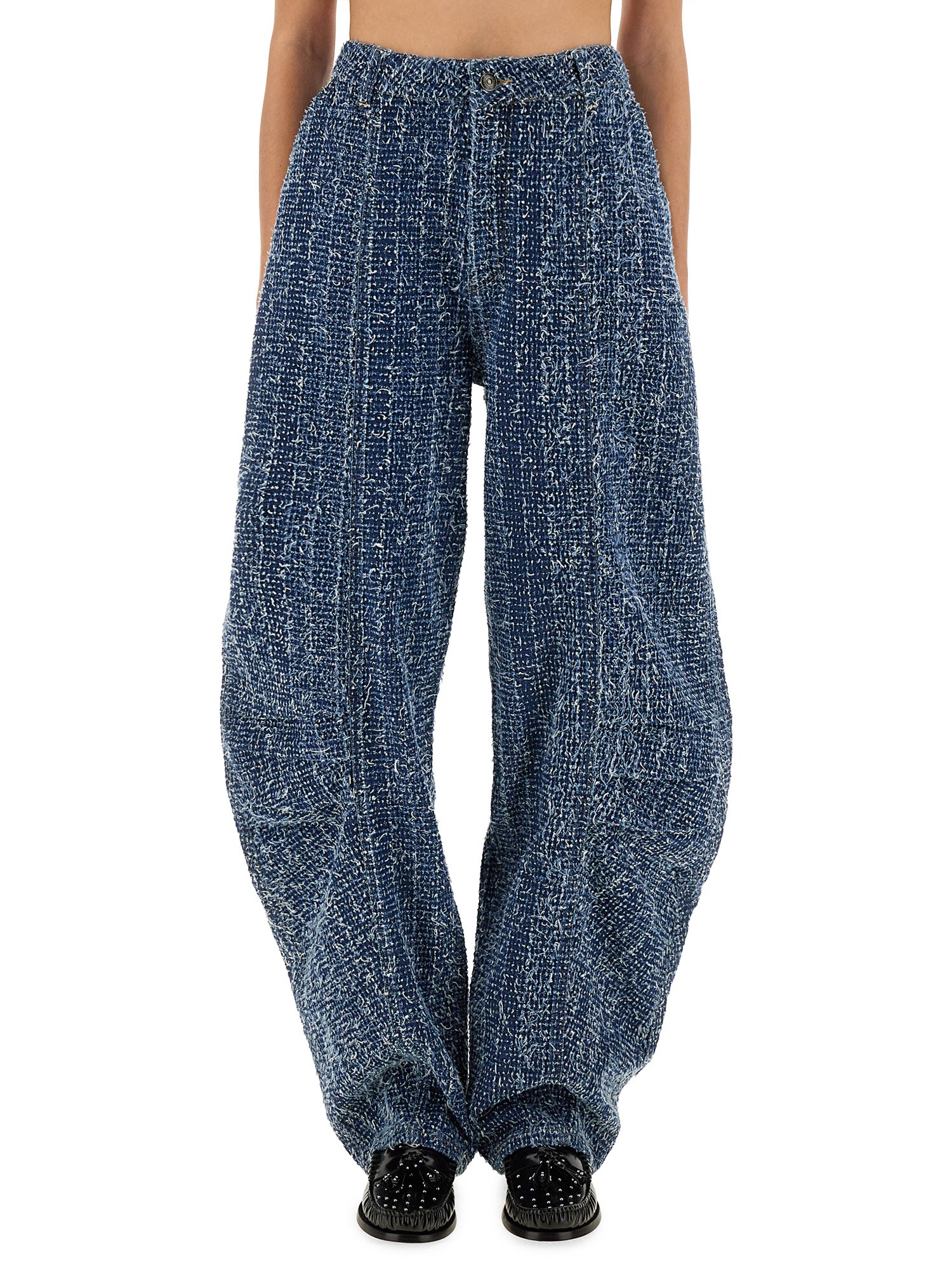 Rotate Birger Christensen Loose Fit Pants In Blue