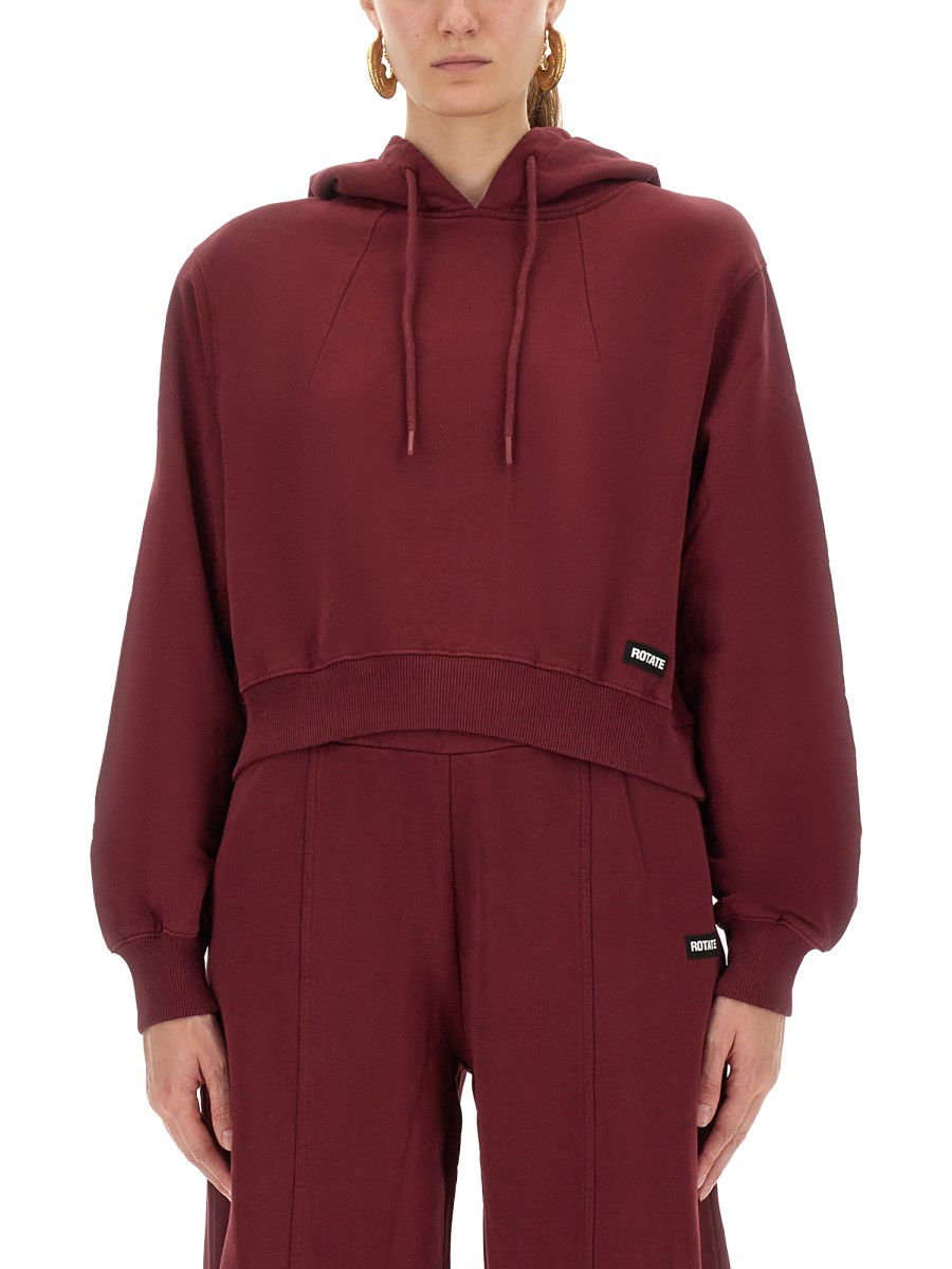 FELPA CON CAPPUCCIO TERRY BACK