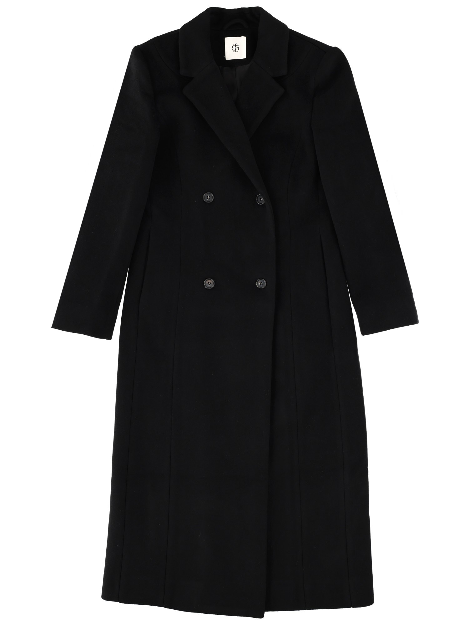 The Garment Double-breasted Coat In Black